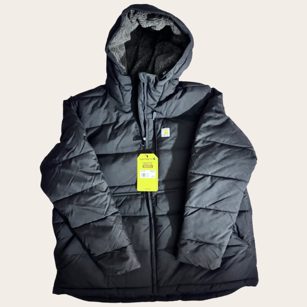 NWT Carhartt Women's Black Insulated Puffer Jacket - XL - Picture 5 of 8